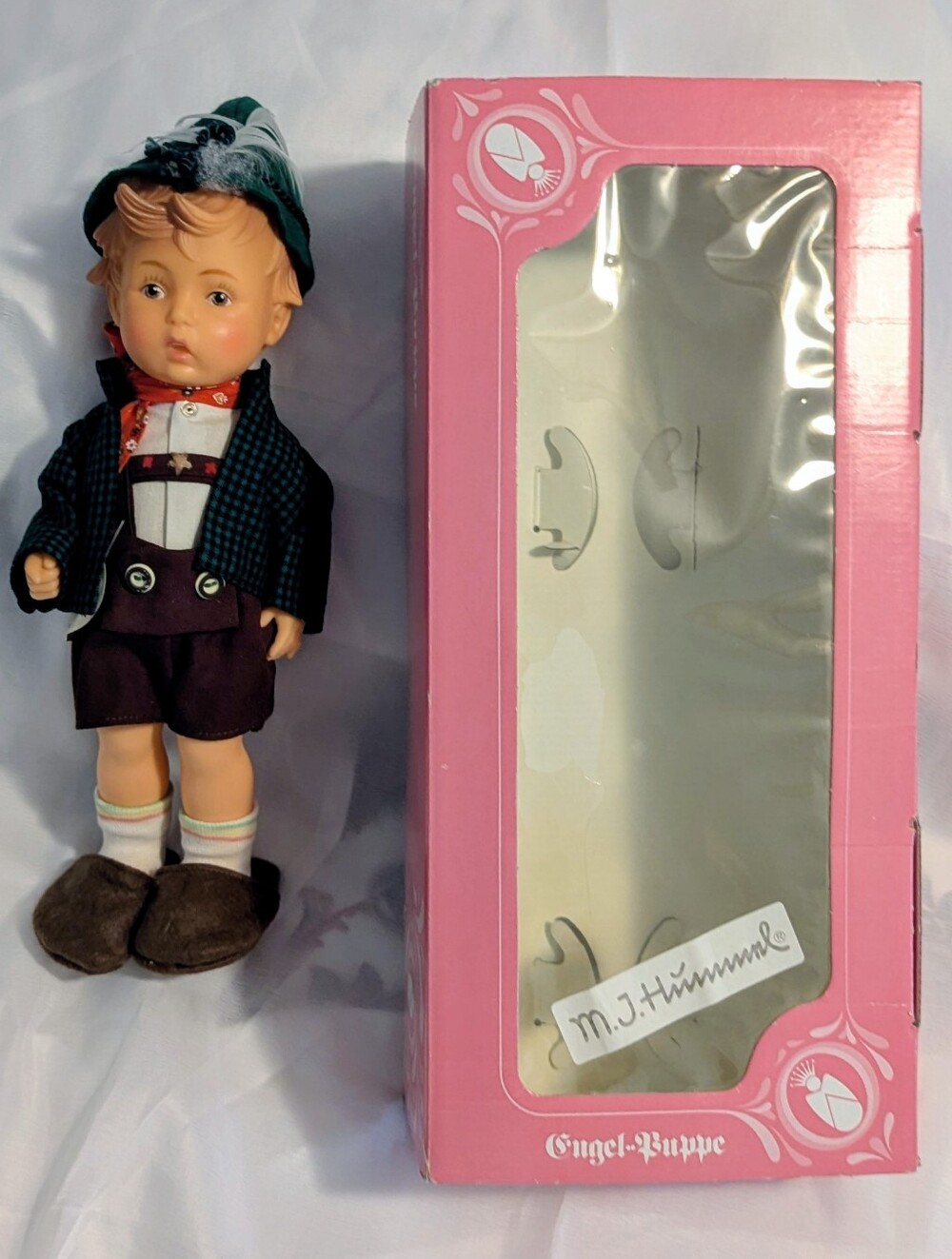 Vintage Hummel Hansel Doll With Box And Tag